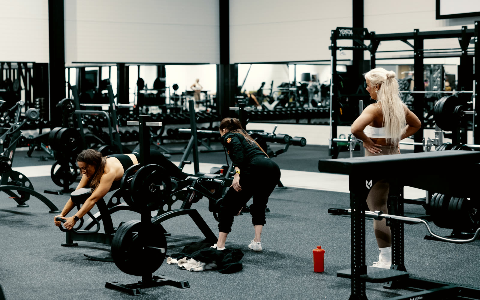 Medlem trener med manual hos ENERGY Fitness Larvik